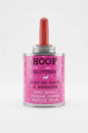 Olej do kopyt dla koni z brokatem 450ml