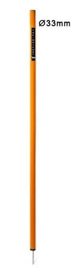 Slalomstange 170 cm Ø 33 mm, Metallspitze