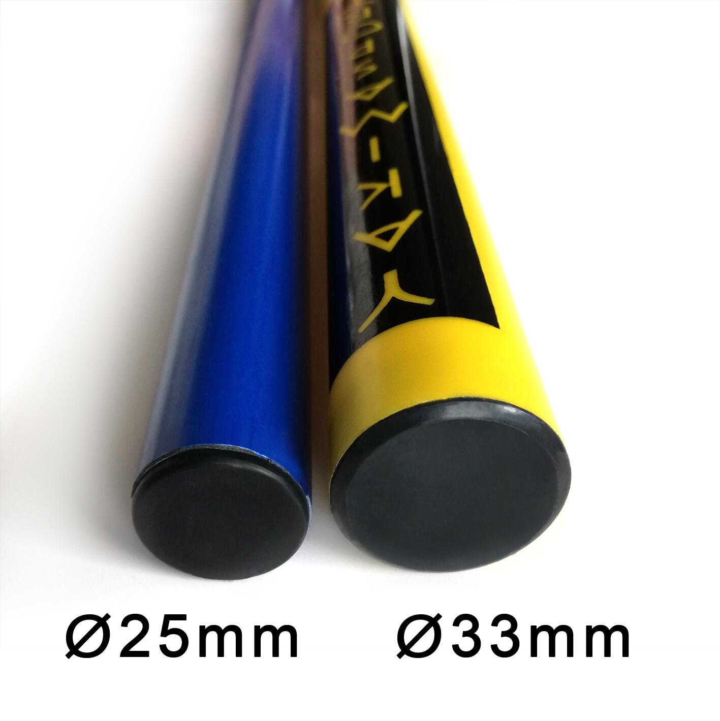 Slalomstange 170 cm Ø 33 mm, Metallspitze 6/6