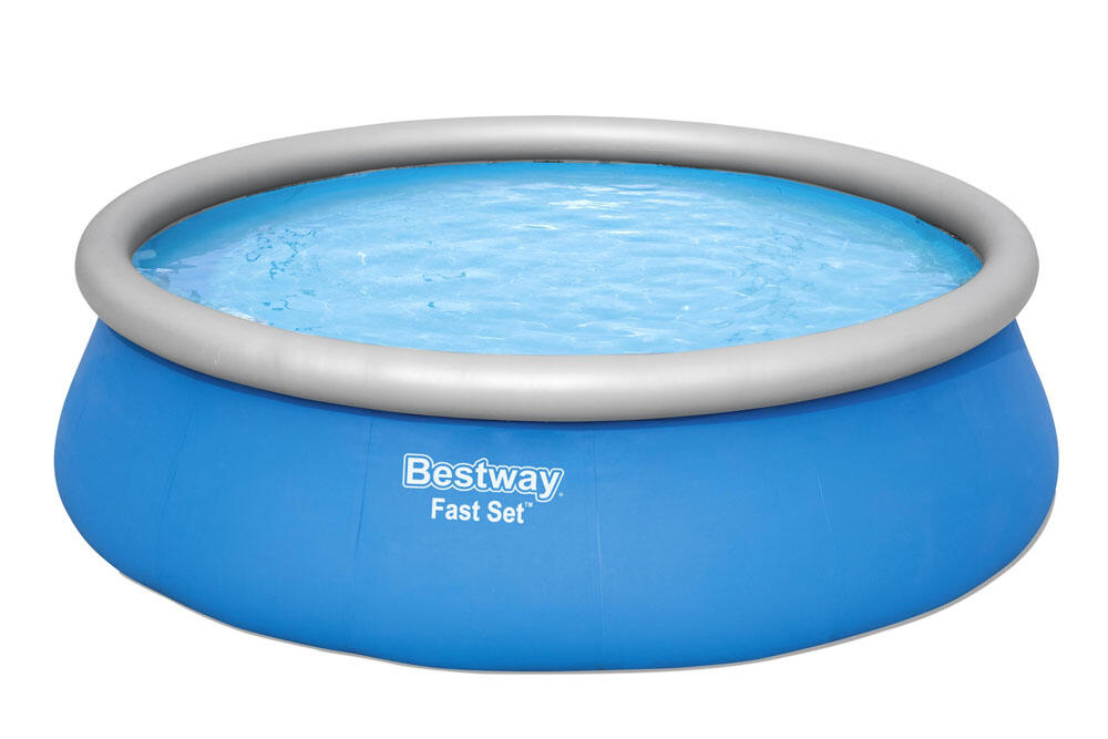 Schwimmbad mit Zubehör - Bestway Fast Set 457x122 cm Rund 2/5