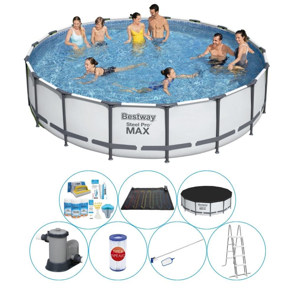 Schwimmbadpaket - Bestway Steel Pro MAX 549x122 cm Rund 1/6