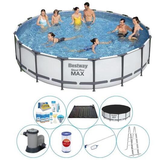 Schwimmbadpaket - Bestway Steel Pro MAX 549x122 cm Rund