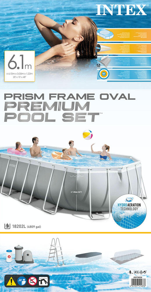 Intex Pool Prism Frame - Schwimmbad-Paket - 610x305x122 cm 5/7