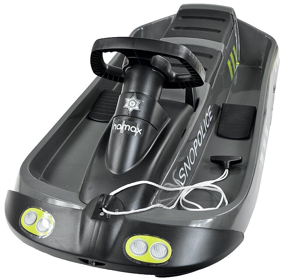 2-Sitzer-Schlitten mit Lenkrad und Bremsen "Sno Police" Hamax 2/5
