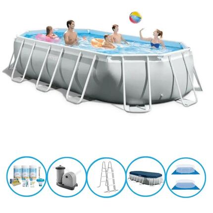Intex Pool Prism Frame - Schwimmbad-Paket - 503x274x122 cm