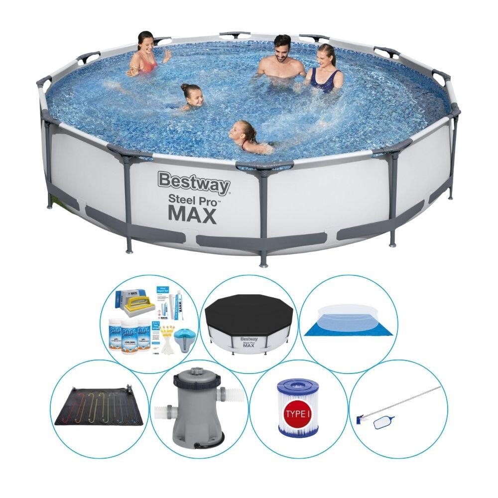 Schwimmbadpaket - Bestway Steel Pro MAX 366x76 cm Rund 1/6