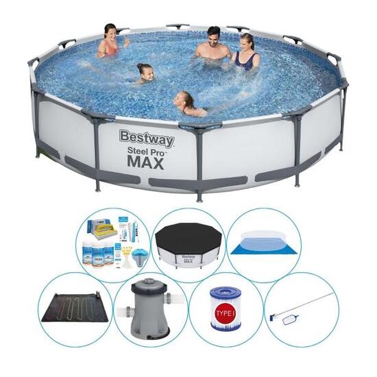 Schwimmbadpaket - Bestway Steel Pro MAX 366x76 cm Rund
