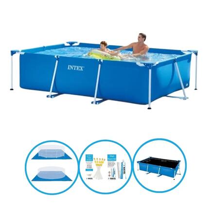 Intex Pool Rectangular Frame 260x160x65 cm - Inklusive Zubehör