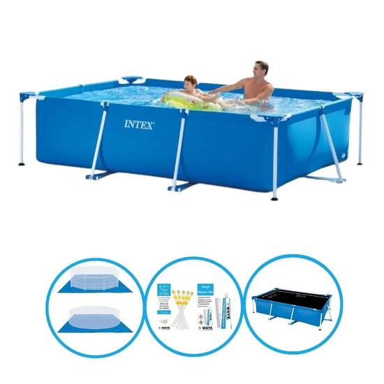 Intex Pool Rectangular Frame 260x160x65 cm - Inklusive Zubehör