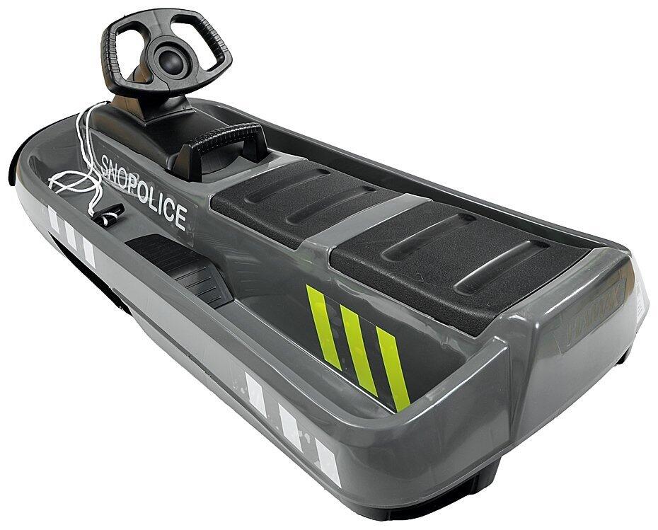 2-Sitzer-Schlitten mit Lenkrad und Bremsen "Sno Police" Hamax 4/5