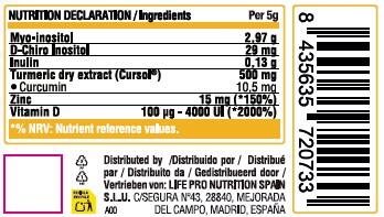 LIFE PRO OVAPRO MYO INOSITOL 300 g – Equilibrio Hormonal, SOP y Fertilidad 3/5