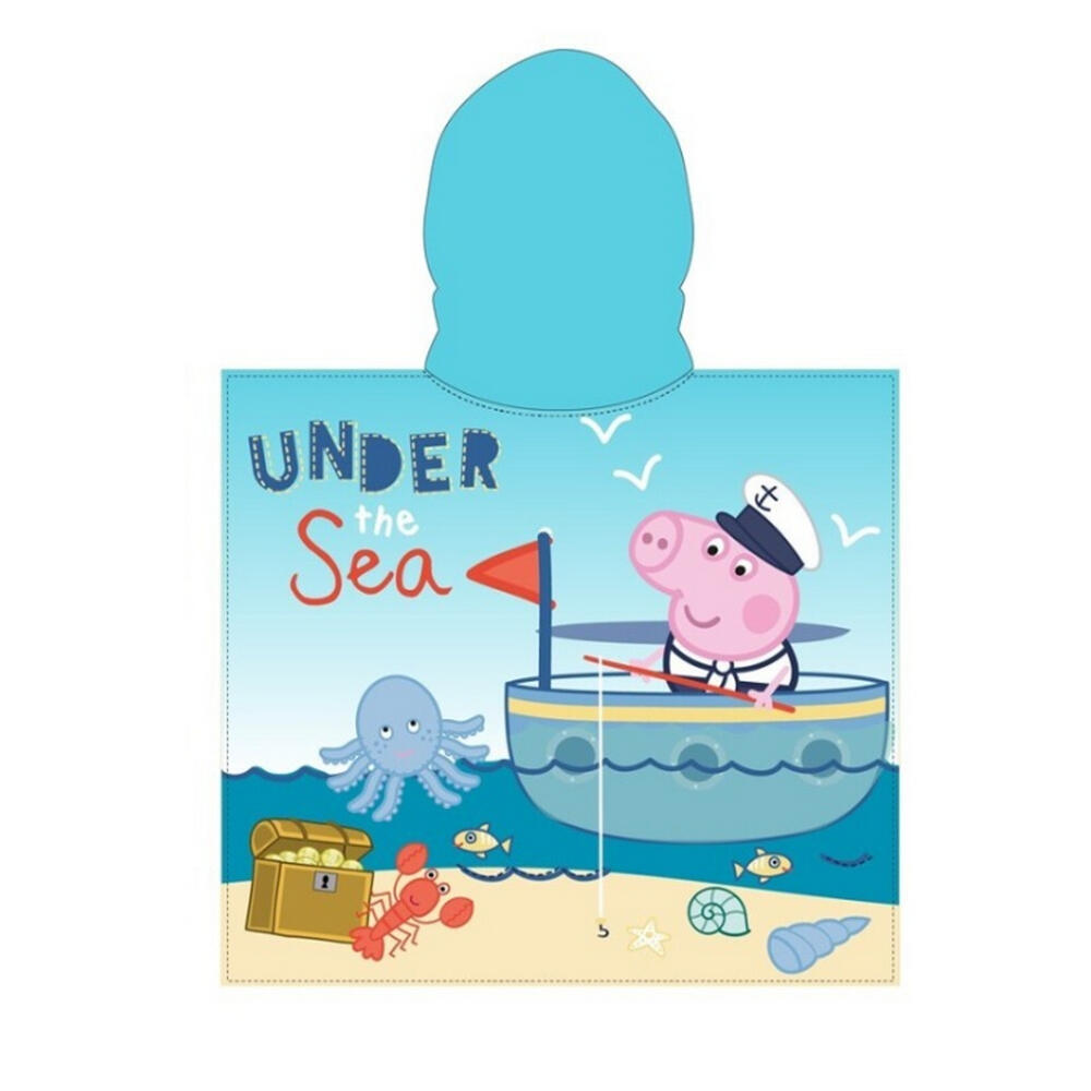 Poncho Toalla de Microfibra Bambini George Peppa Pig para Playa e Baño 2/2