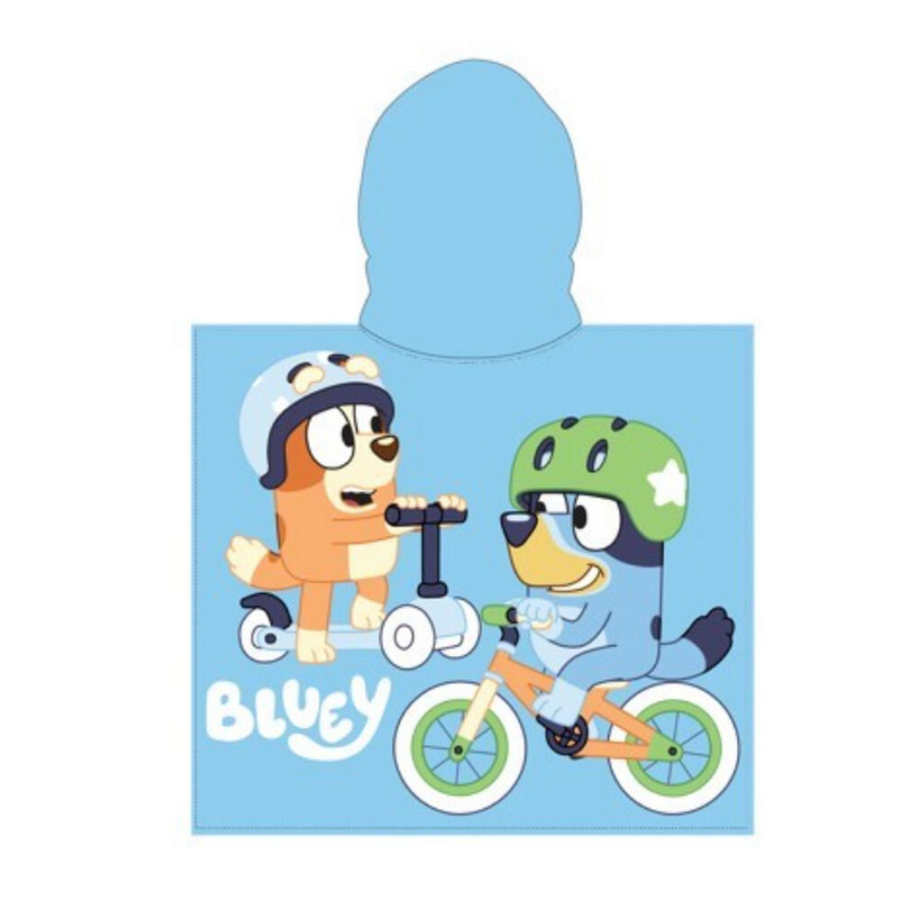 Poncho Toalla de Microfibra Enfant Bluey para Playa et Baño avec Capucha 2/2