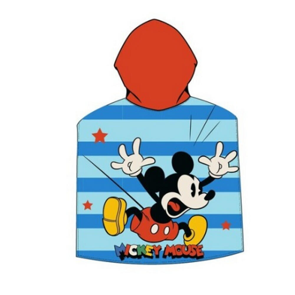 Poncho Toalla de Microfibra Bambini Mickey Mouse para Playa e Baño 55x110 2/2