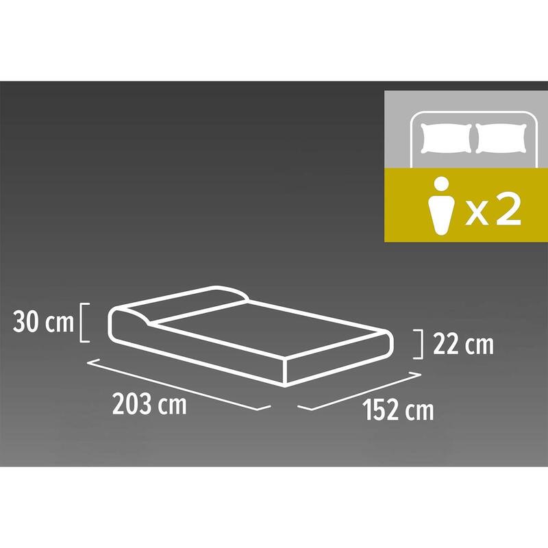 Saltea Gonflabilă Bestway 671BS Tritech Queen Gri