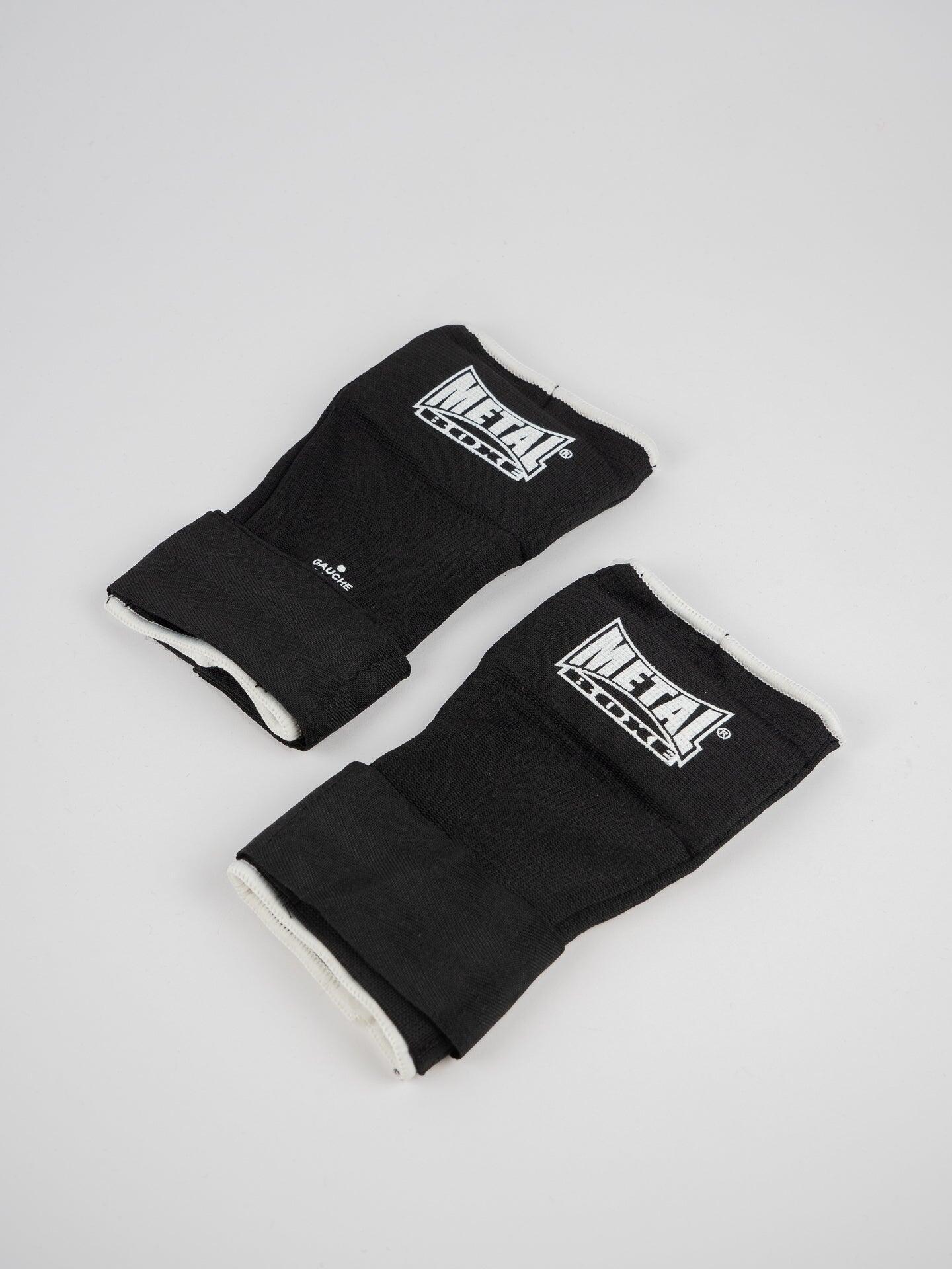 Mitaine sous-gants protège-métacarpien noir METAL BOXE 3/7