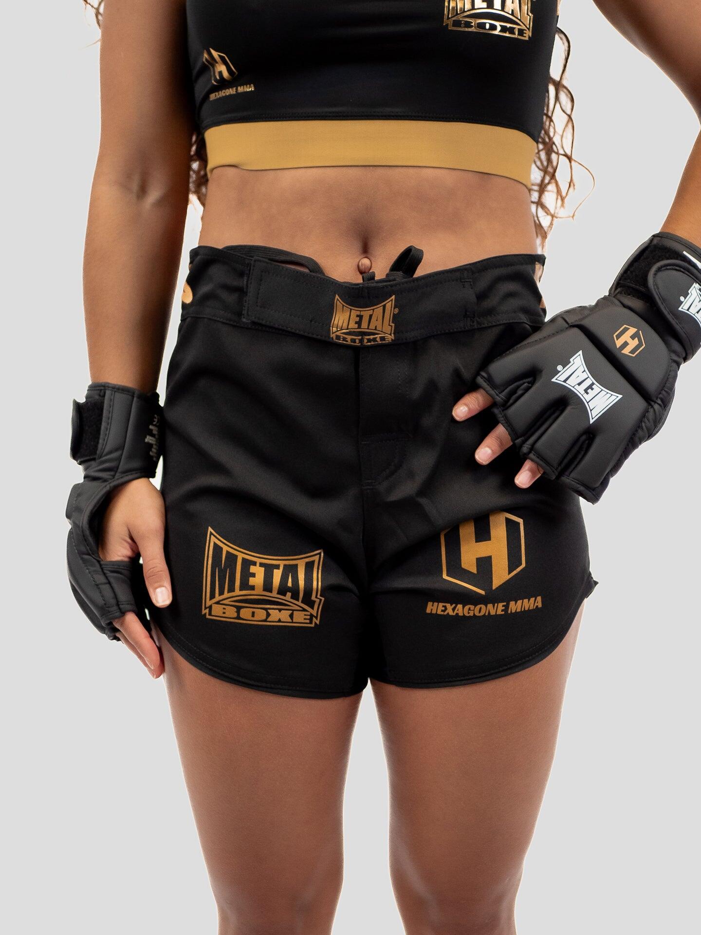 Short de boxe femme Metal Boxe Hexagone 2/7