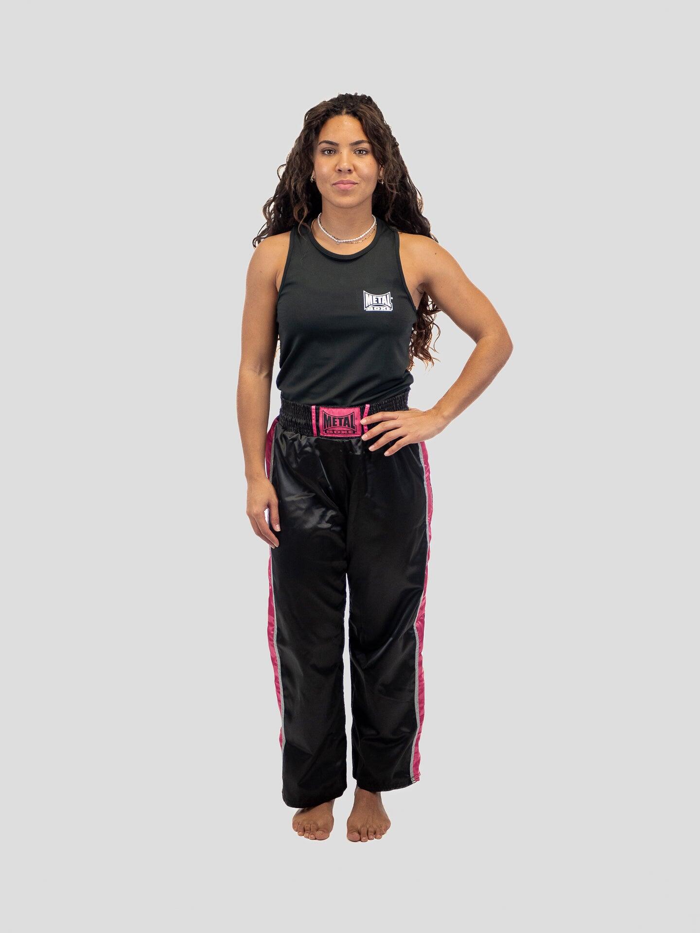 PANTALON FULL CONTACT NOIR FUCHSIA 2/7