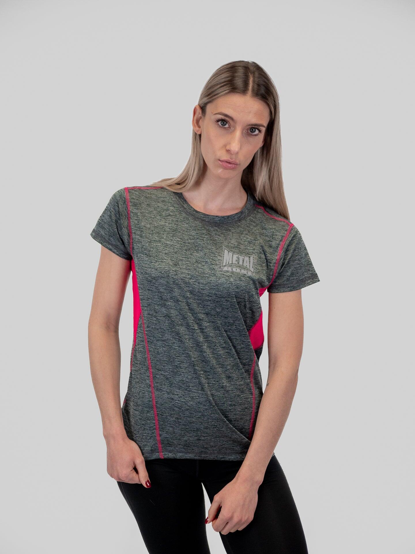 Tee Shirt Femme Technic Gris/Fuschia Tm 2/7