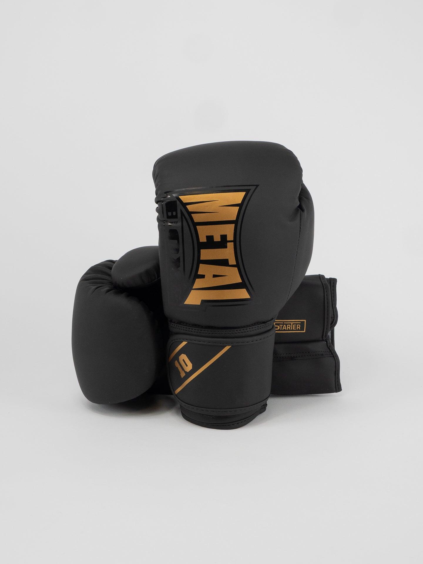 Metal Boxe Trainingshandschuhe Starter Noir/Or 08 oz 6/7