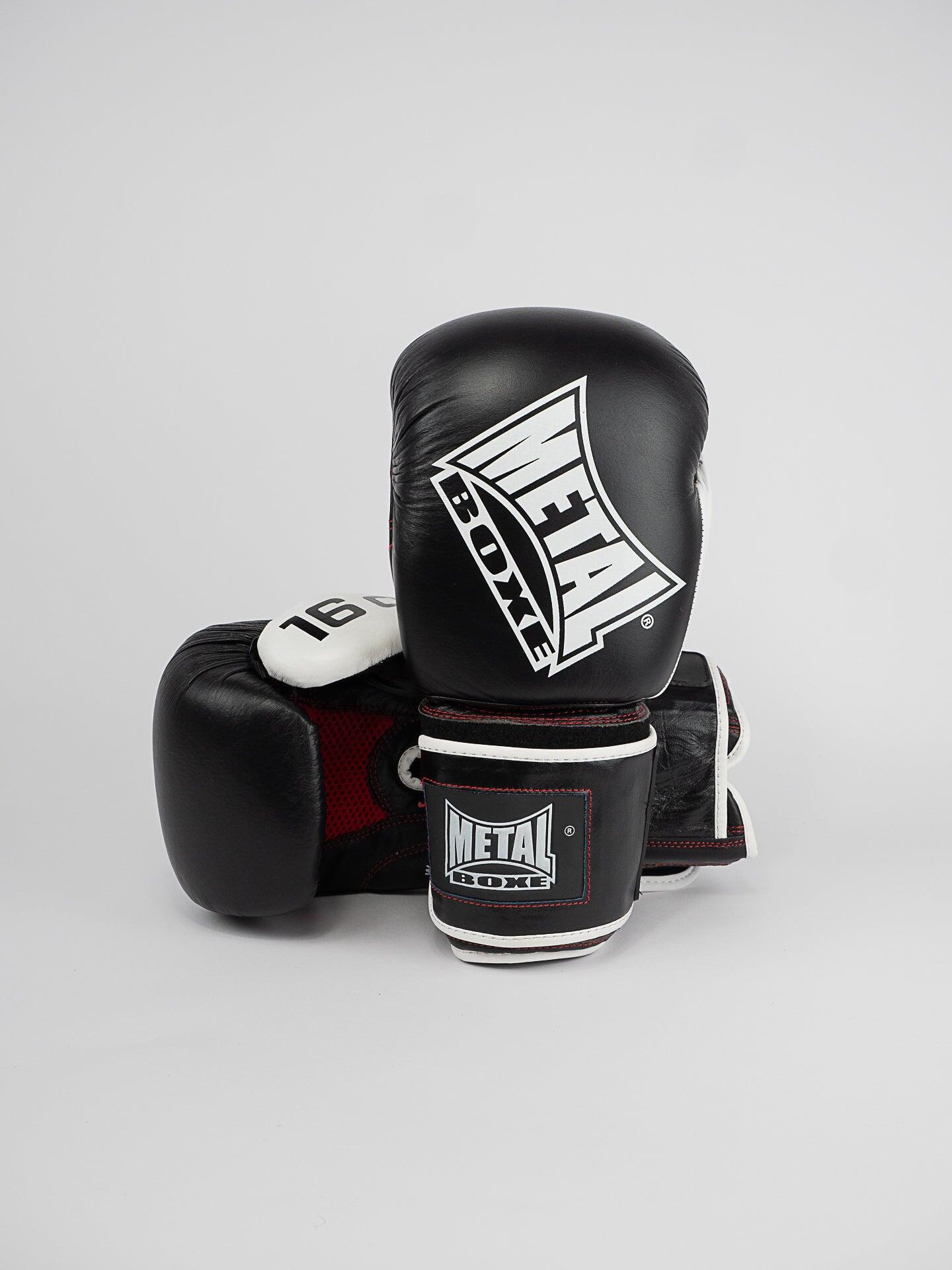 Leren bokshandschoenen Metal Boxe sparring 3/7