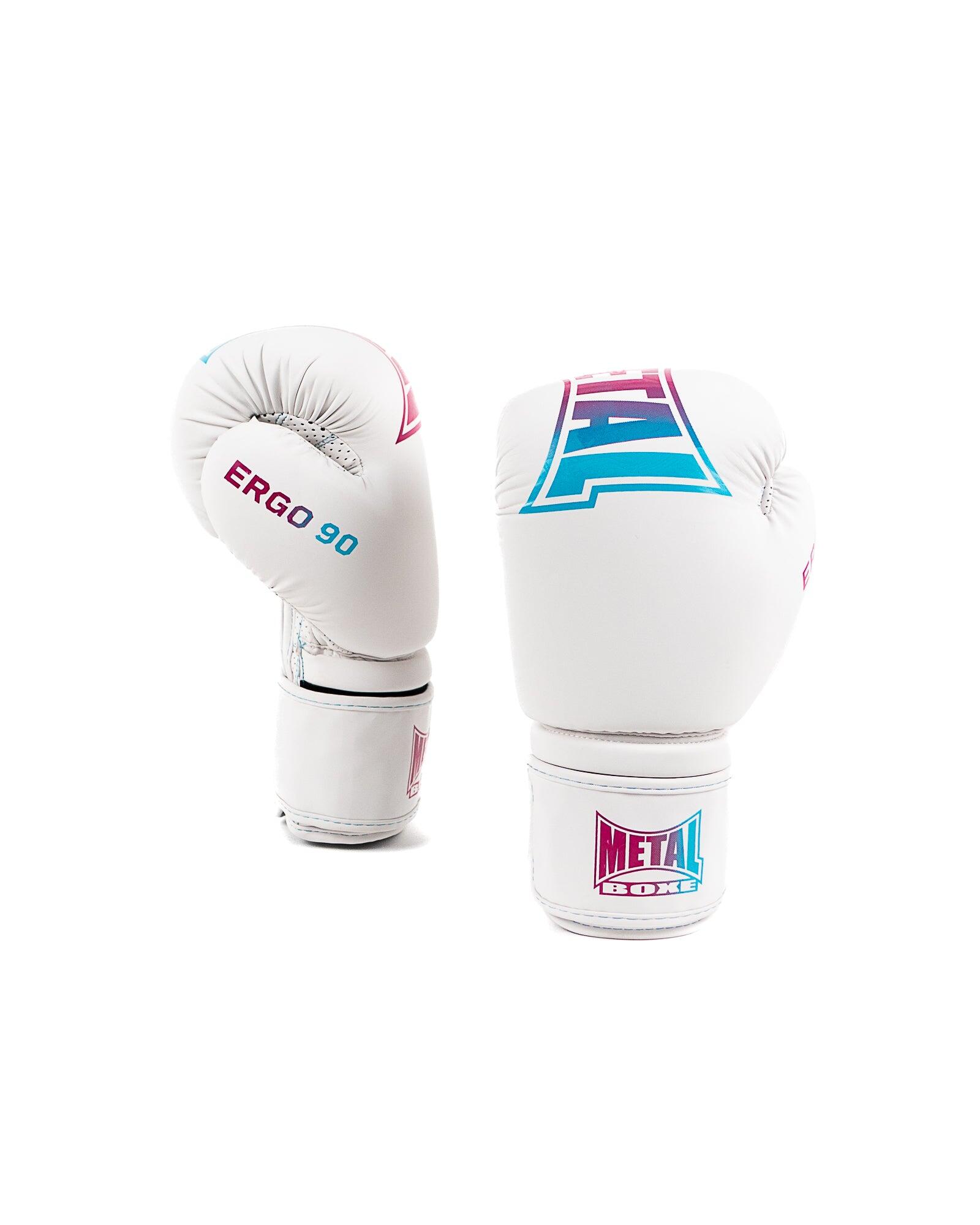 Gants de boxe Metal Boxe Ergo90 Miami Vibe Blanc 14 oz 6/7