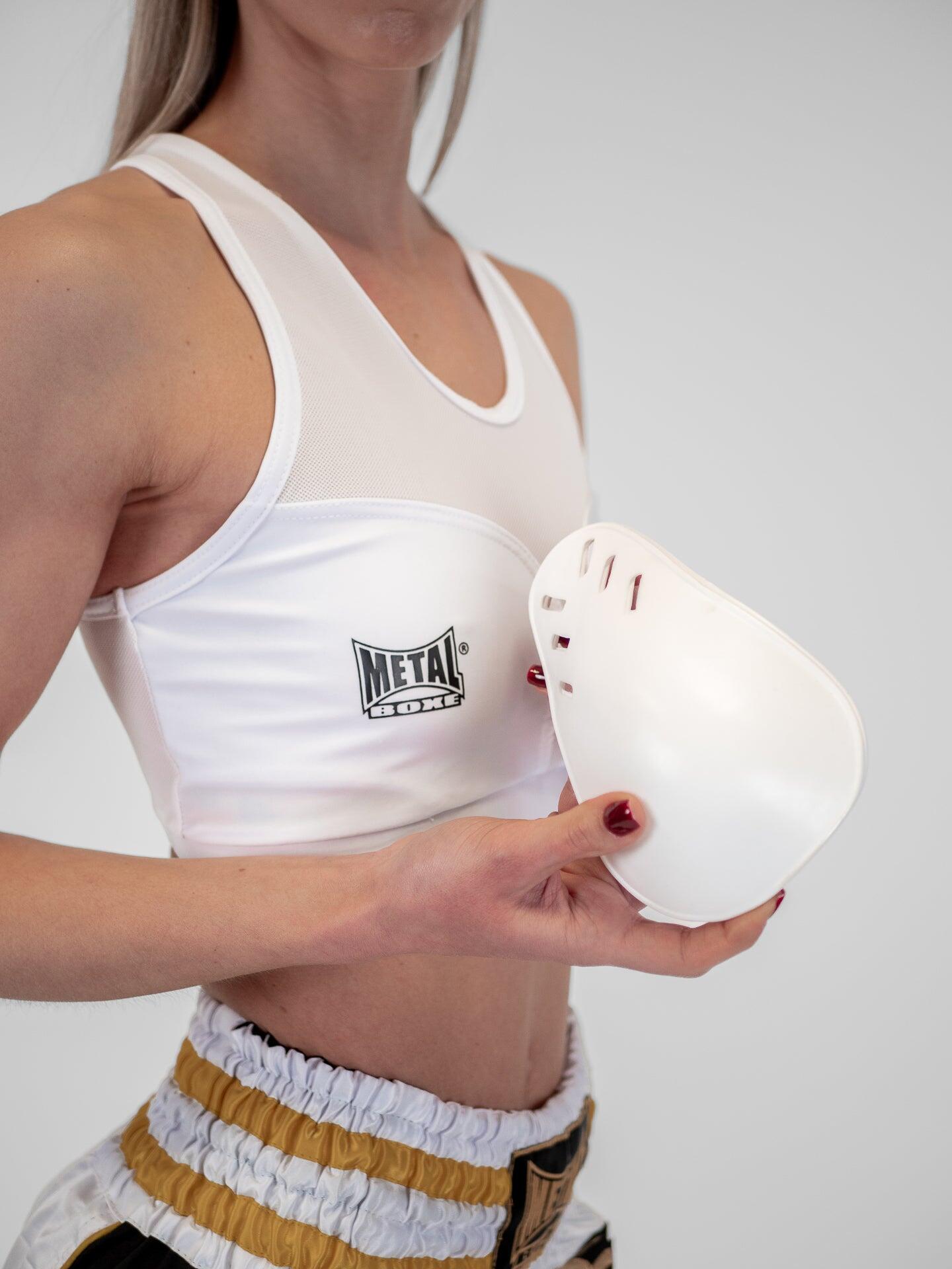 Metal Boxe Sport-Bh Mit Cups Blanc Xl 6/7