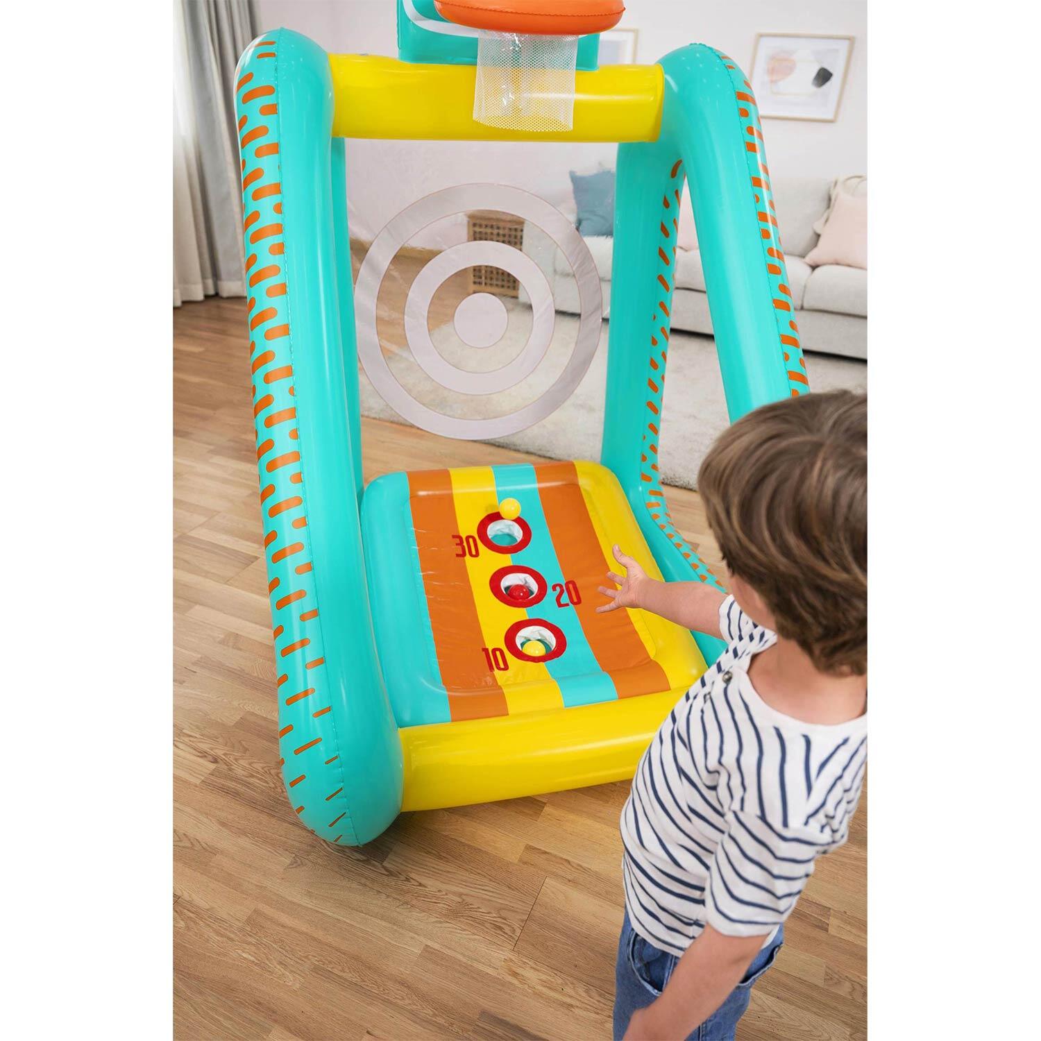 Bestway Jogo 3 em 1: Basquetebol, Futebol e Lançador de Bolas 5/7