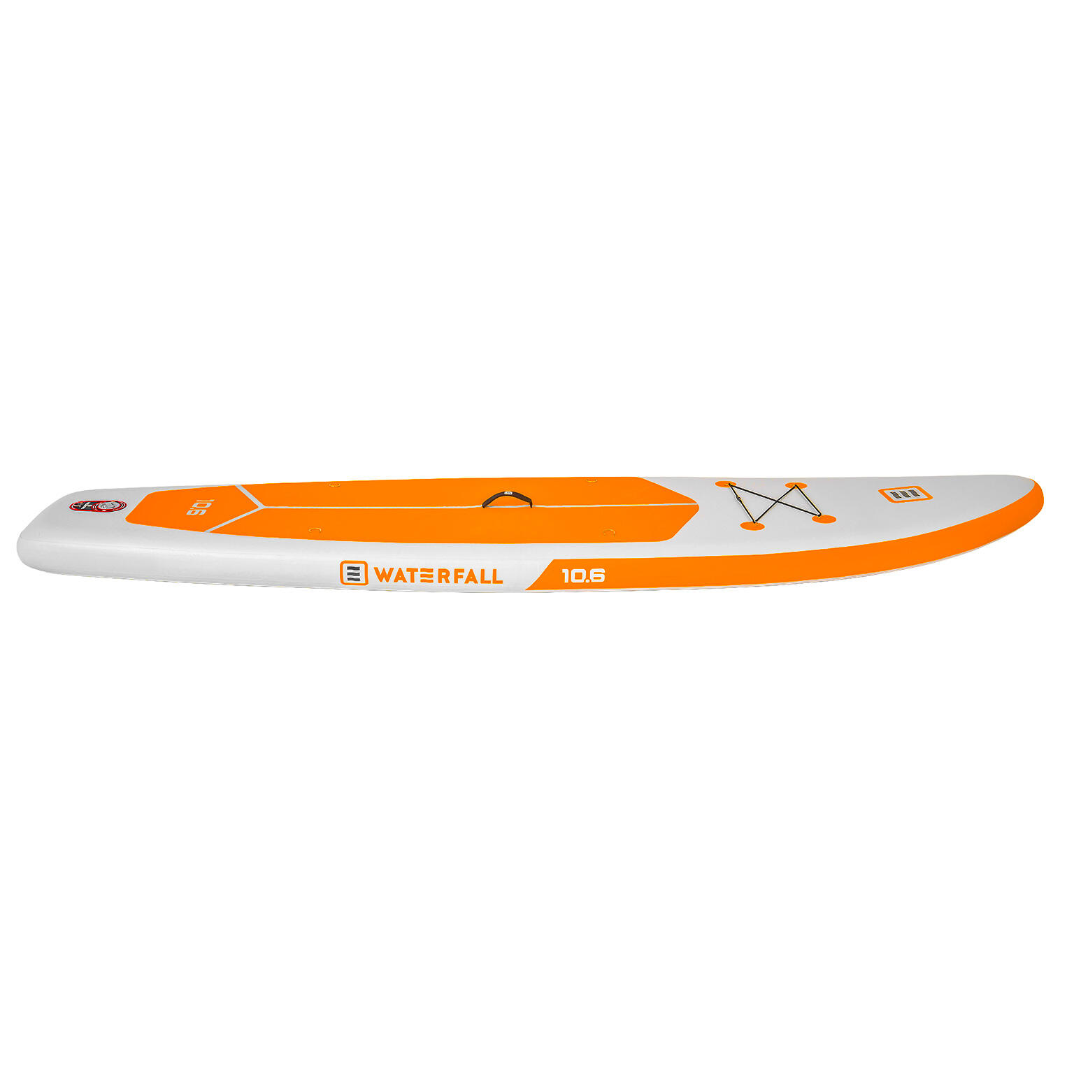 Prancha de Stand Up Paddle Insuflável Waterfall Touring 10.6 Laranja + Encosto 7/8
