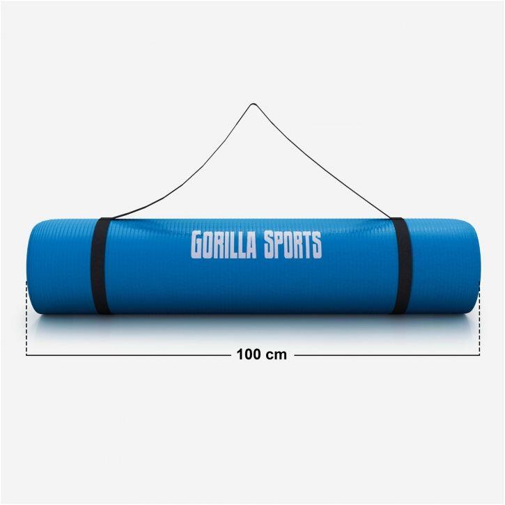 Tapis De Gym Msports 190x100x1.5 Cm – NBR Antidérapant, Sans Phtalates, Multi-activités