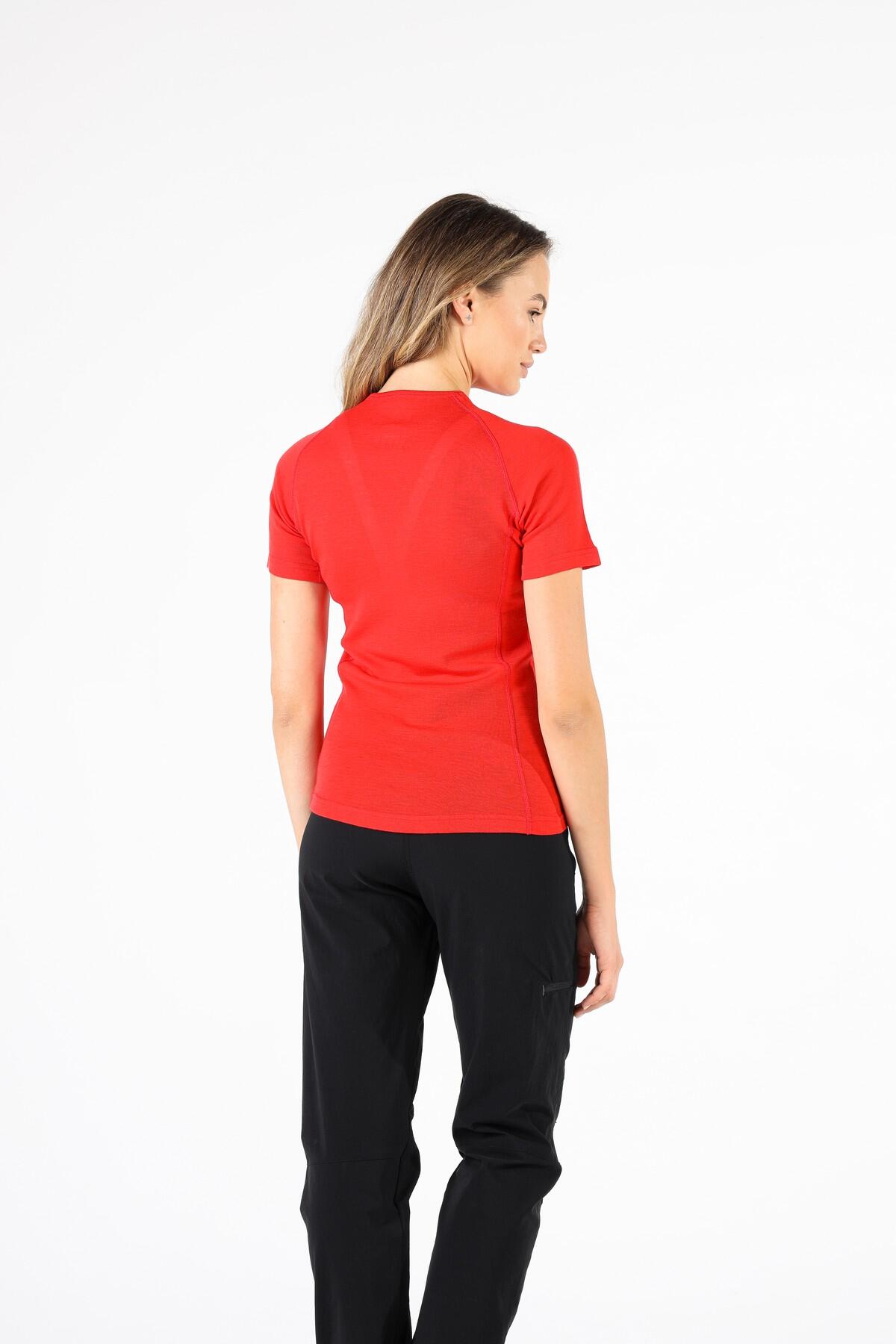 Bise - Koszulka 100% Merino (195 g/m²) XL, Czerwony 6/6