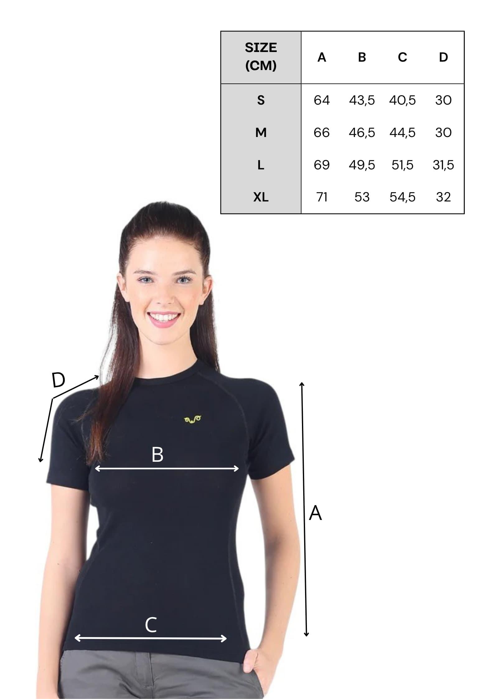 Bise - Koszulka 100% Merino (195 g/m²) S, Czarny 2/5