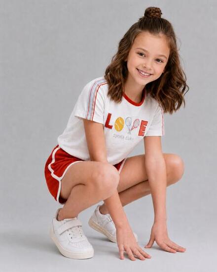 Camiseta niña tenis LOVE