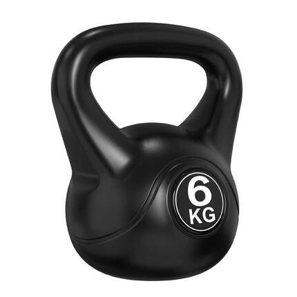 Kettlebell polyéthilène PE 6kg noir