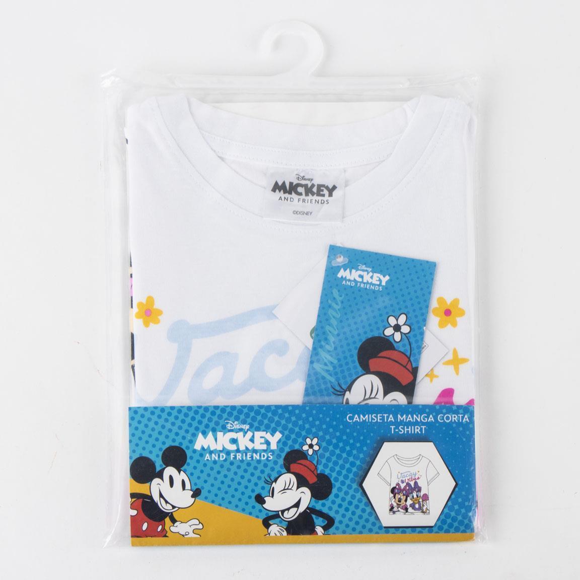 Camiseta Kinder Minnie manga corta Estampada Vacay Vibes Blanca 6/6