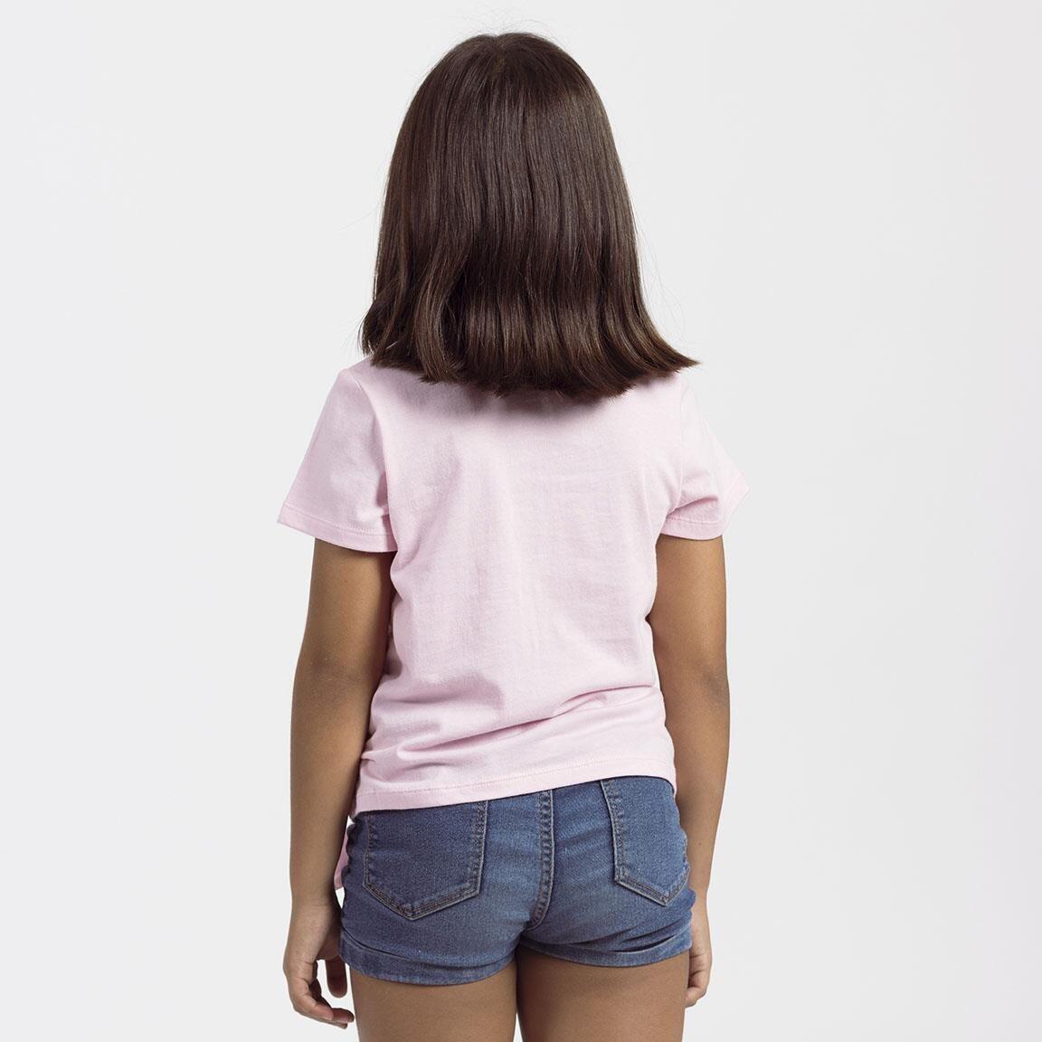 Camiseta Niños Hello Kitty manga corta con nudo lateral Rosa Claro 5/6