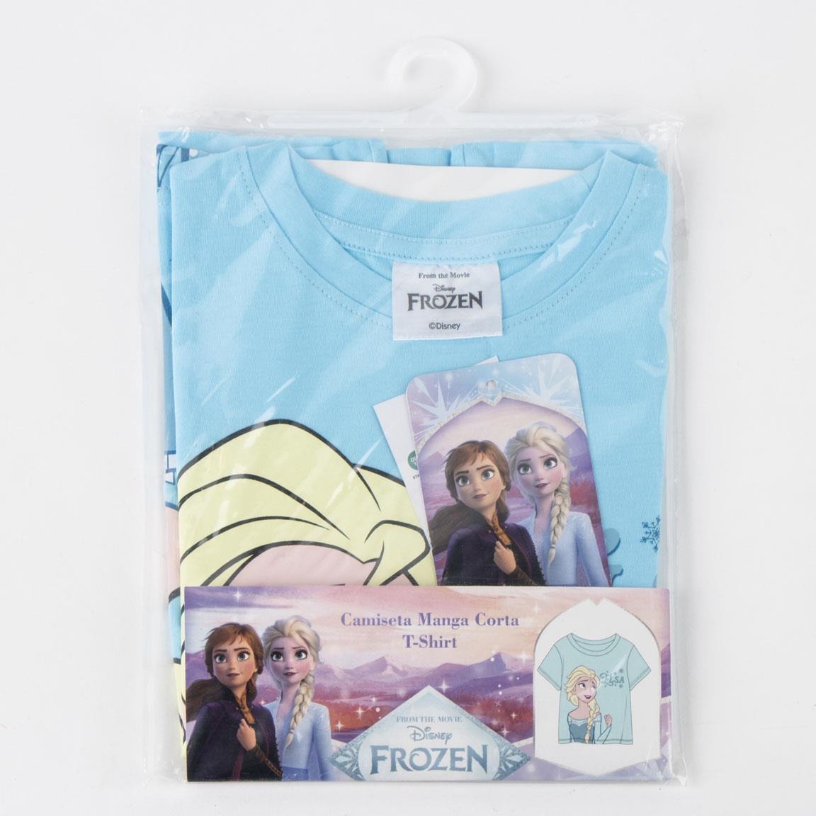 Camiseta manga corta Infantil Frozen Elsa Azul Claro Light Blue 6/6
