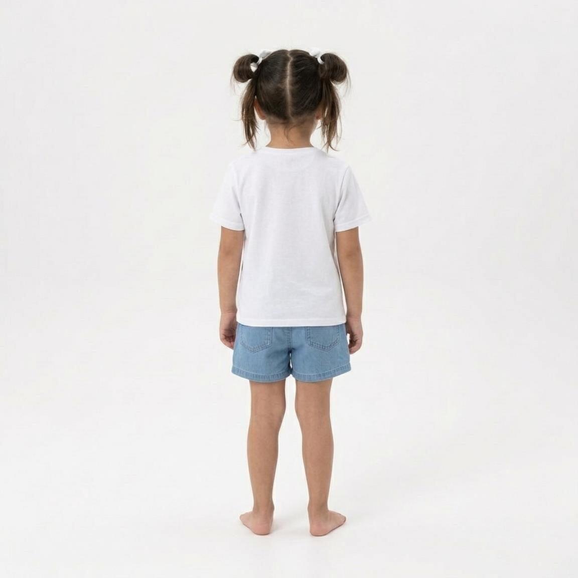 Camiseta manga corta Bambini Hello Kitty con Estampado Frontal Blanca 5/6