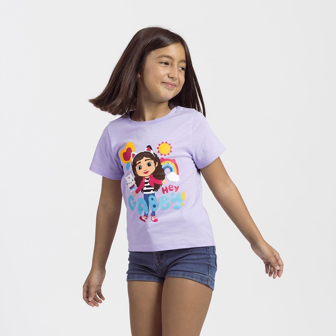 Camiseta manga corta Niños Gabby’s Dollhouse Estampada Lila Claro 4/5