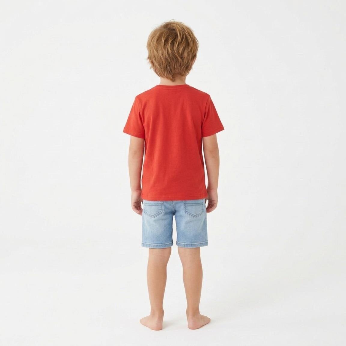 Camiseta manga corta Infantil Cars Rayo McQueen Rust-eze Roja 5/6