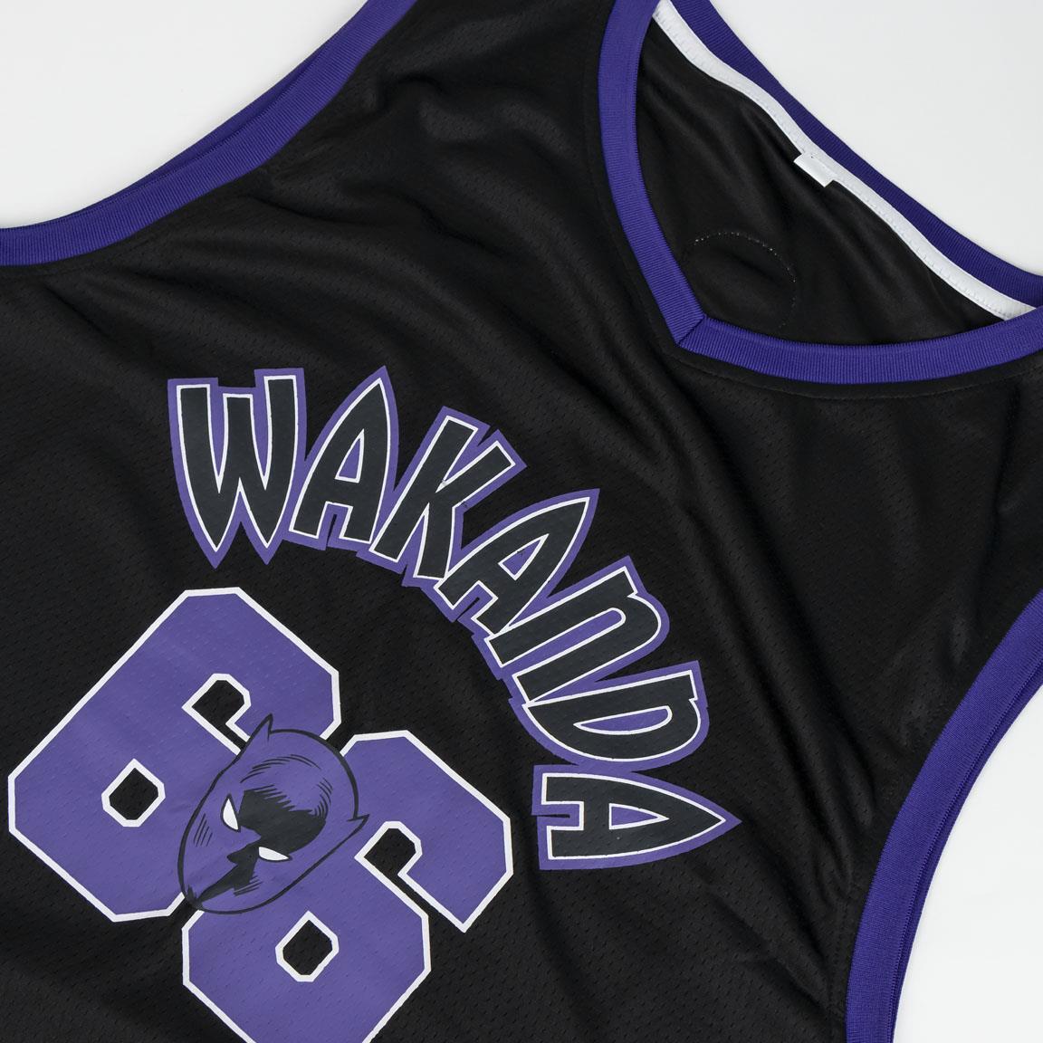 Camiseta Sin Mangas de Baloncesto Adultos Black Panther Negra 3/5