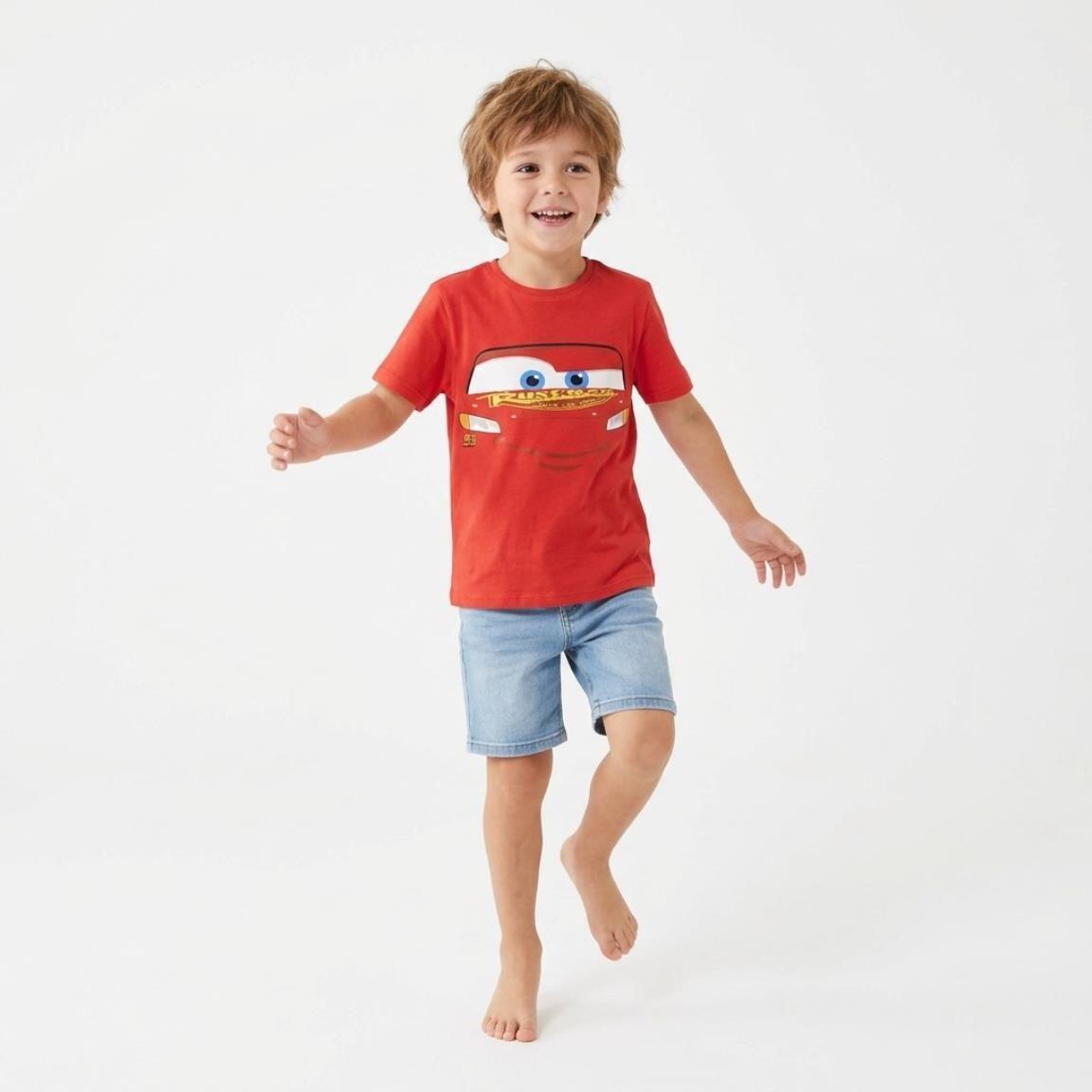 Camiseta manga corta Infantil Cars Rayo McQueen Rust-eze Roja 4/6