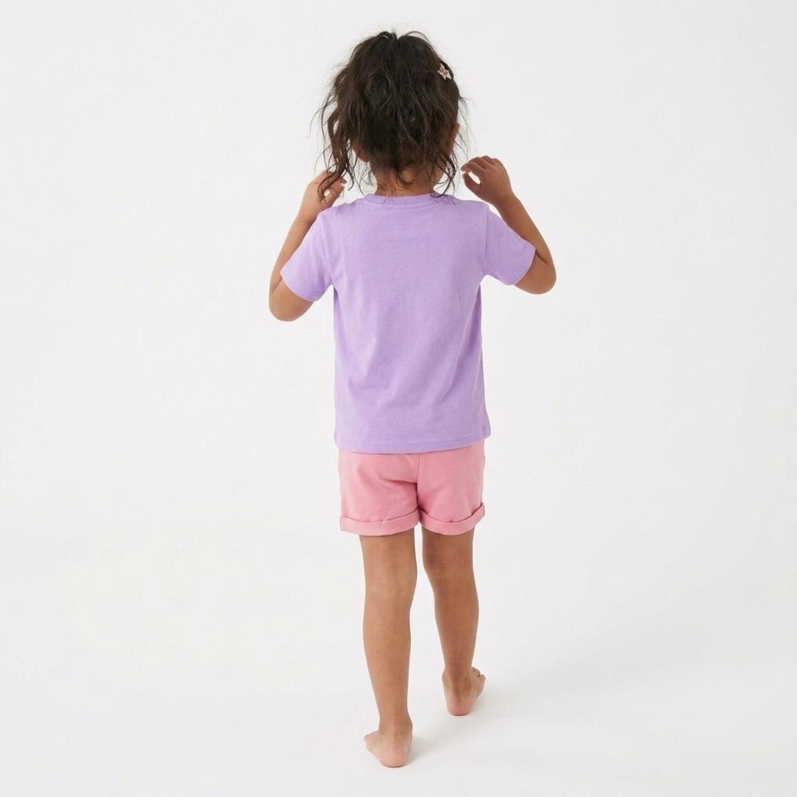 Camiseta Niños Gabby’s Dollhouse Estampada Manga Corta Color Lila 5/6