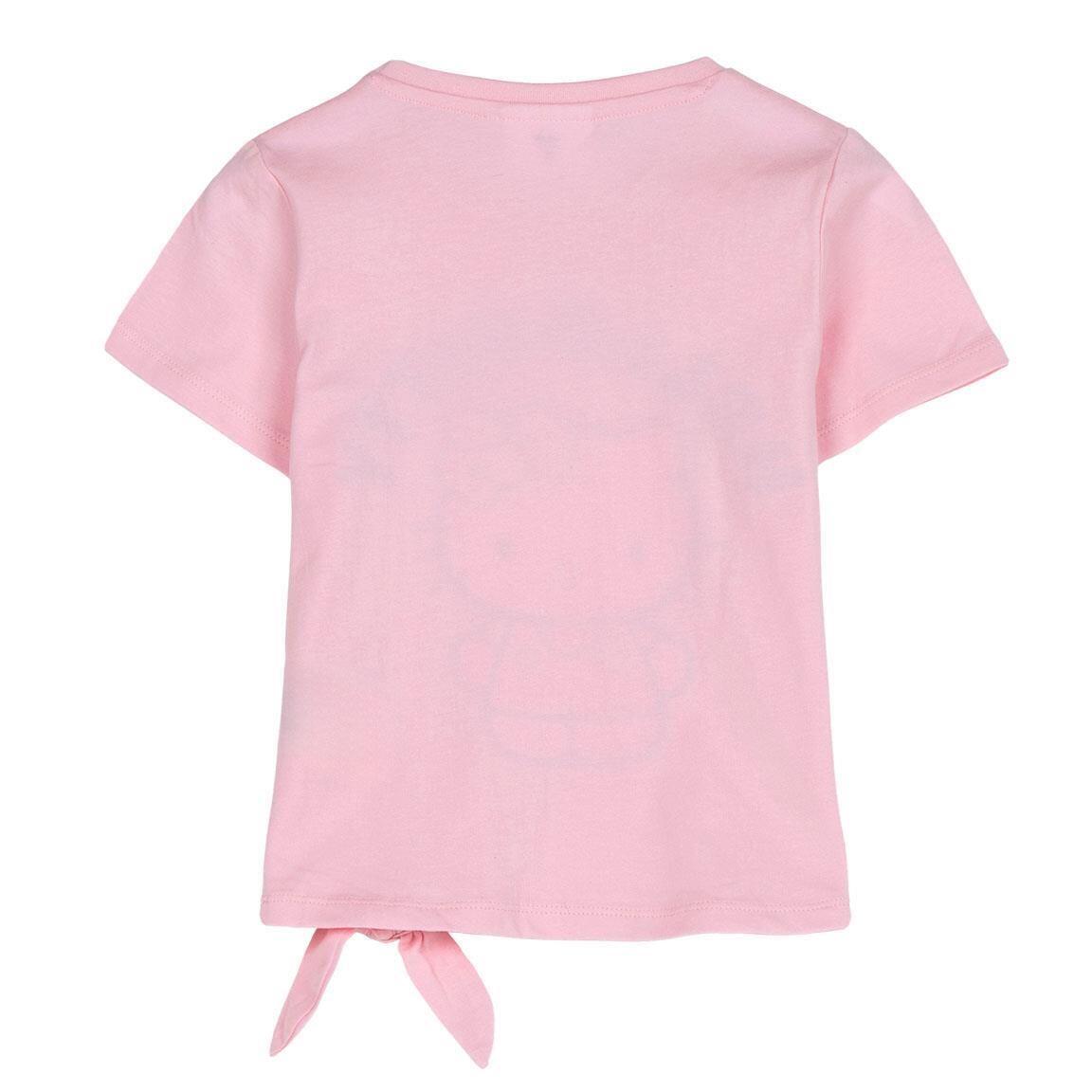 Camiseta Niños Hello Kitty manga corta con nudo lateral Rosa Claro 2/6