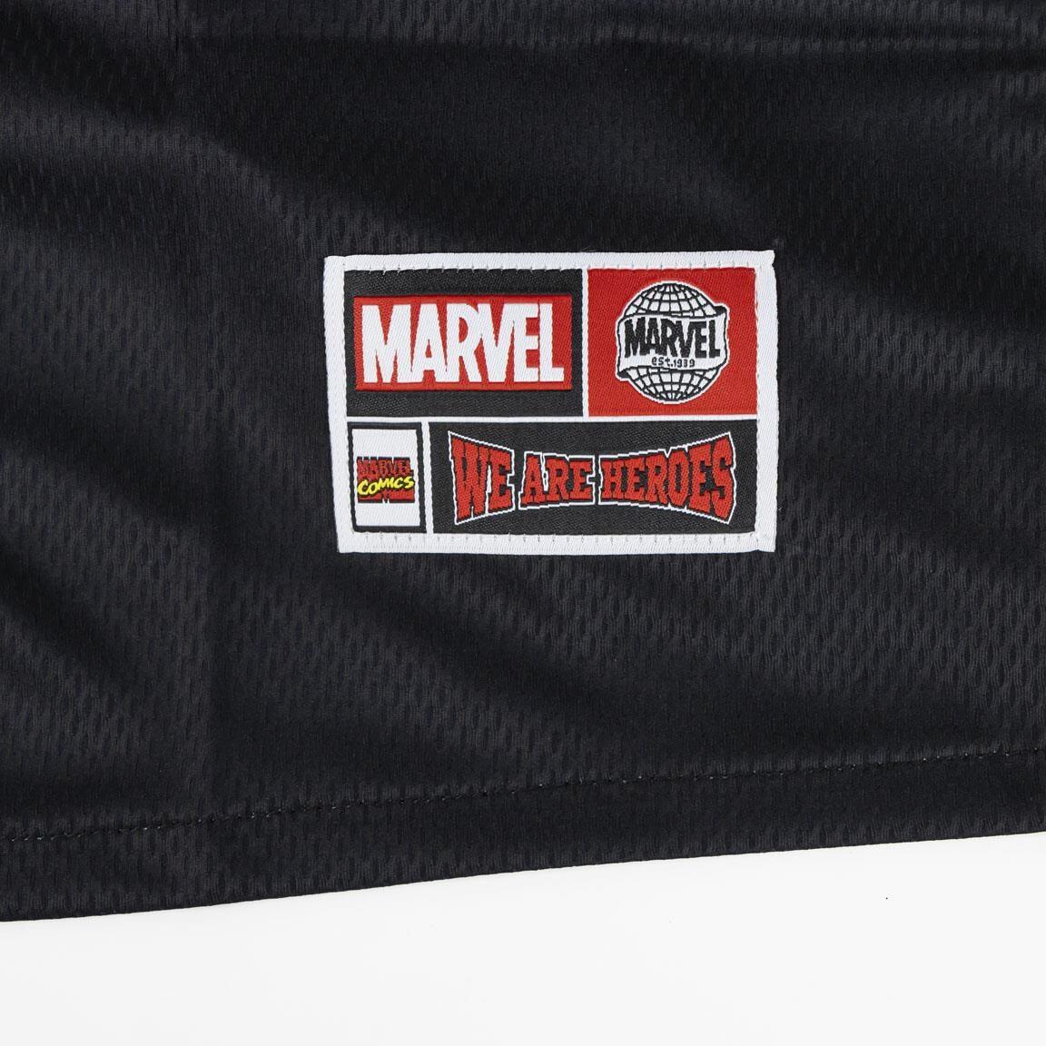 Camiseta Baseball Adultos Marvel Comics Negra mit Botones und Ribetes Rojos 4/6