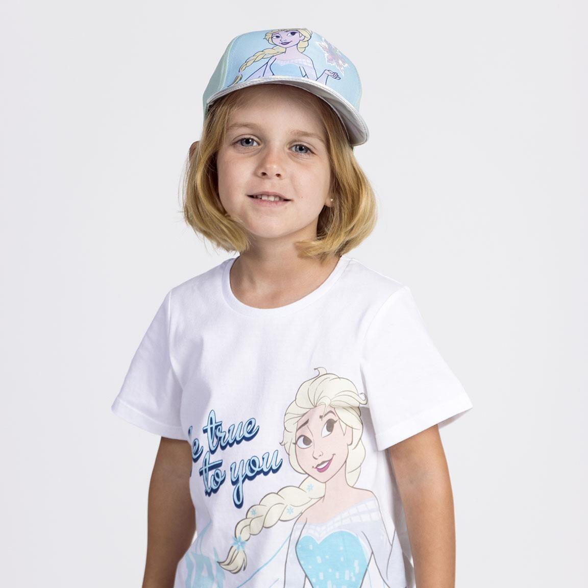 Camiseta Bambini Frozen Blanca con Estampado de Elsa e Texto Be True 6/6