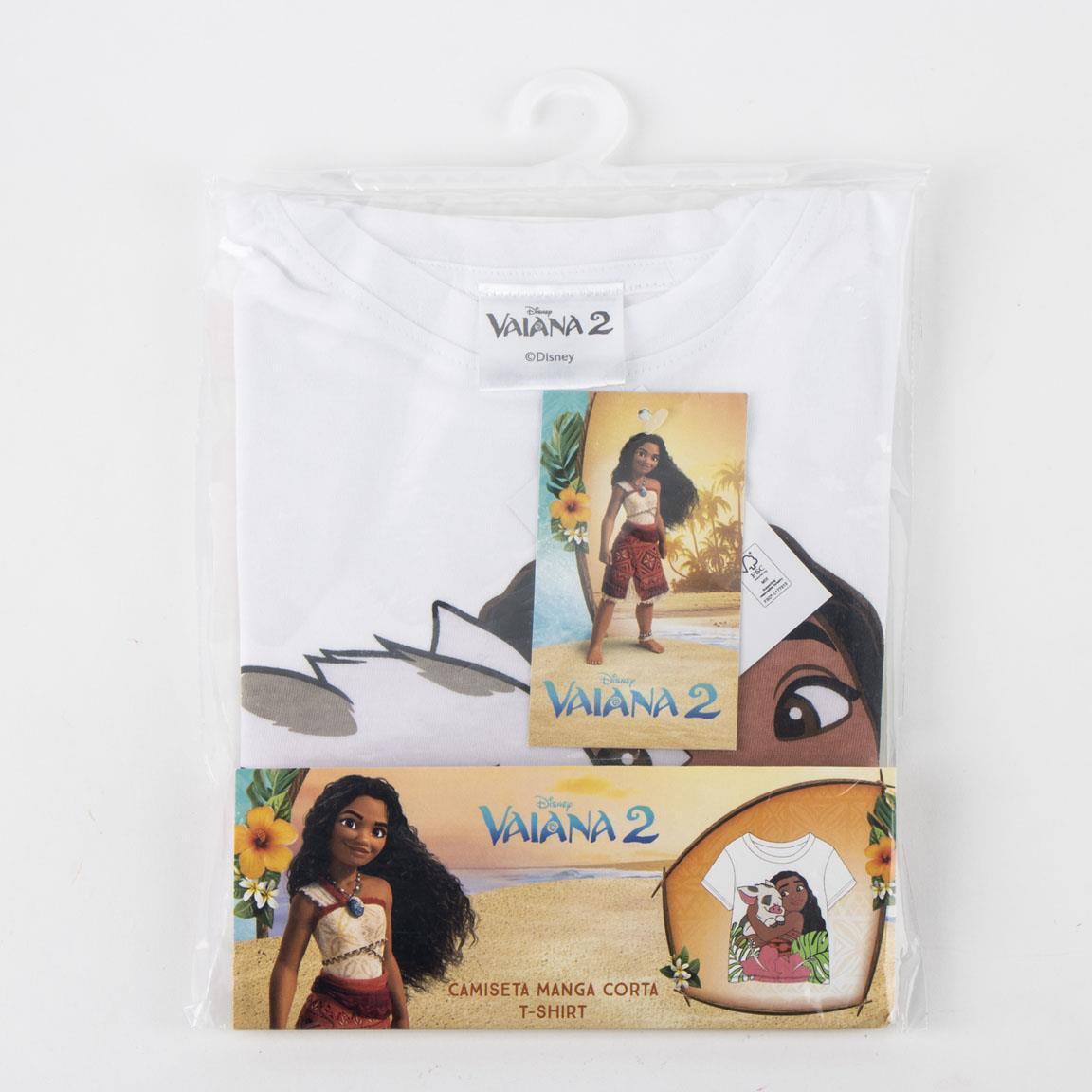 Camiseta manga corta Infantil Moana com estampado Vaiana e Pua Blanca 6/6