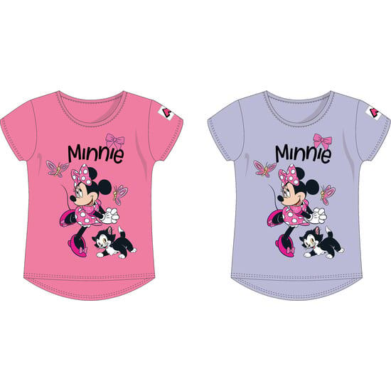 Camiseta Enfant Minnie Mouse Me Time Pack Surtido 2 Diseños Rosa et Lila