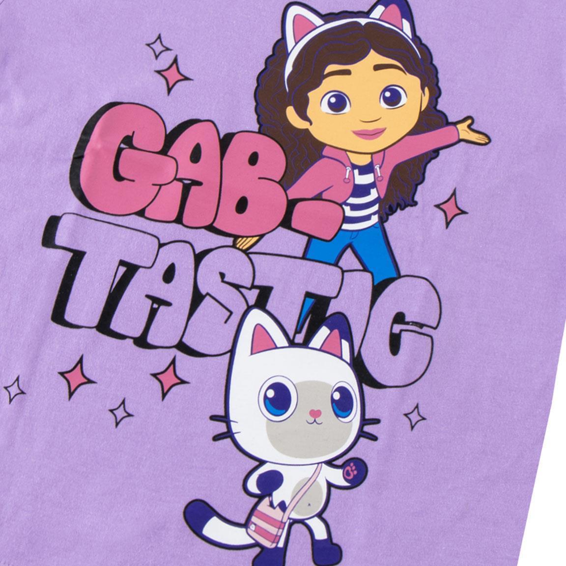 Camiseta Niños Gabby’s Dollhouse Estampada Manga Corta Color Lila 3/6