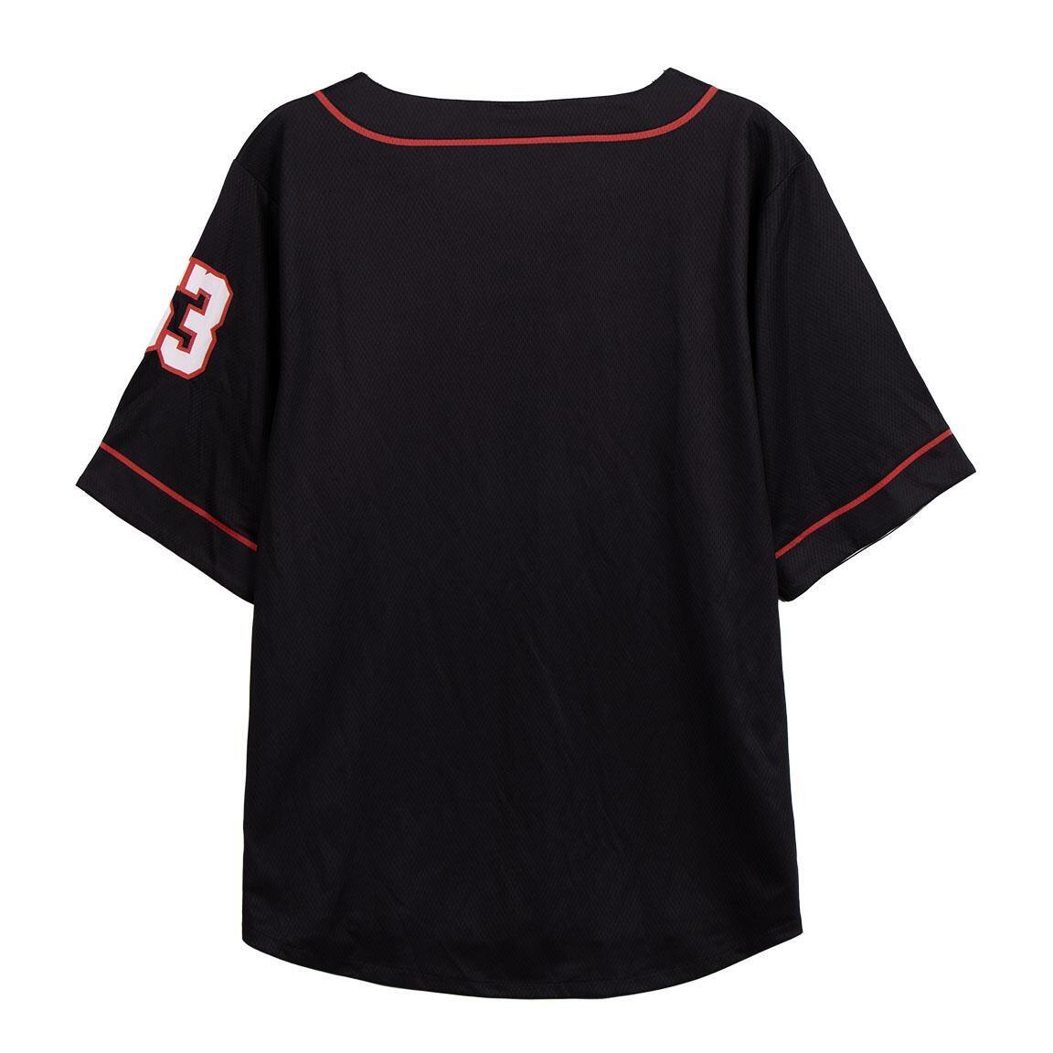 Camiseta Baseball Adultos Marvel Comics Negra com Botones e Ribetes Rojos 2/6
